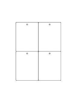 Etichette con foro 105x147mm - 4 per pagina