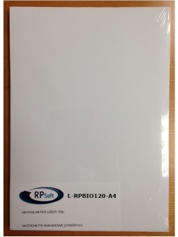 FOGLI IN PLASTICA F.TO A4 per LASER 120gr