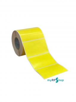 Etichette adesive 110x65 mm  a  1 pista giallo
