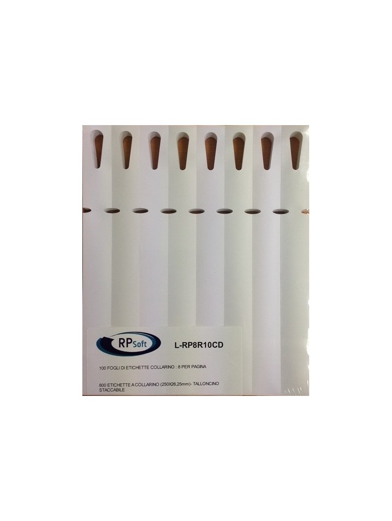 COLLARINO 250X26 mm - 8 per pagina