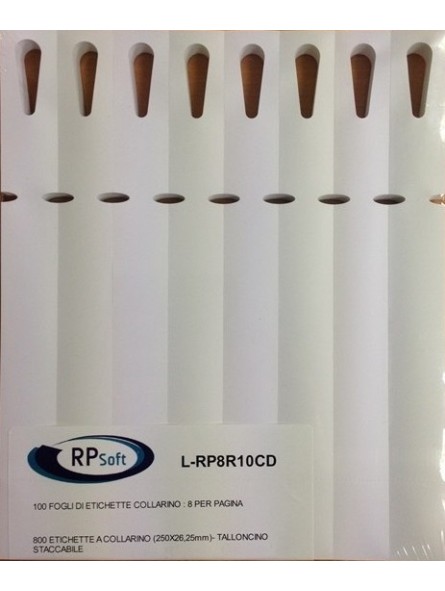 COLLARINO 250X26 mm - 8 per pagina COLLARINO 250X26 mm - 8 per pagina
