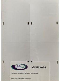 Etichette con foro 105x140mm - 135 µ