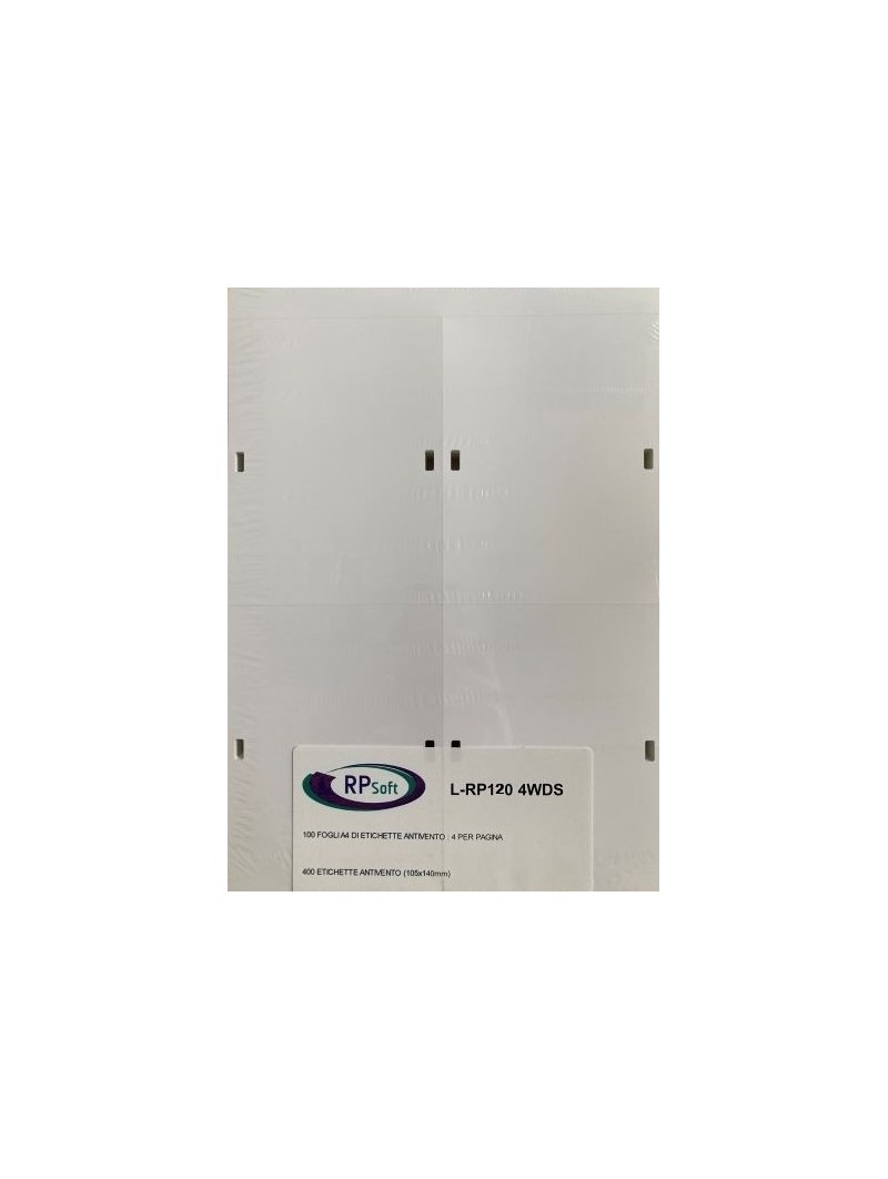 Etichette con foro 105x140mm - 135 µ