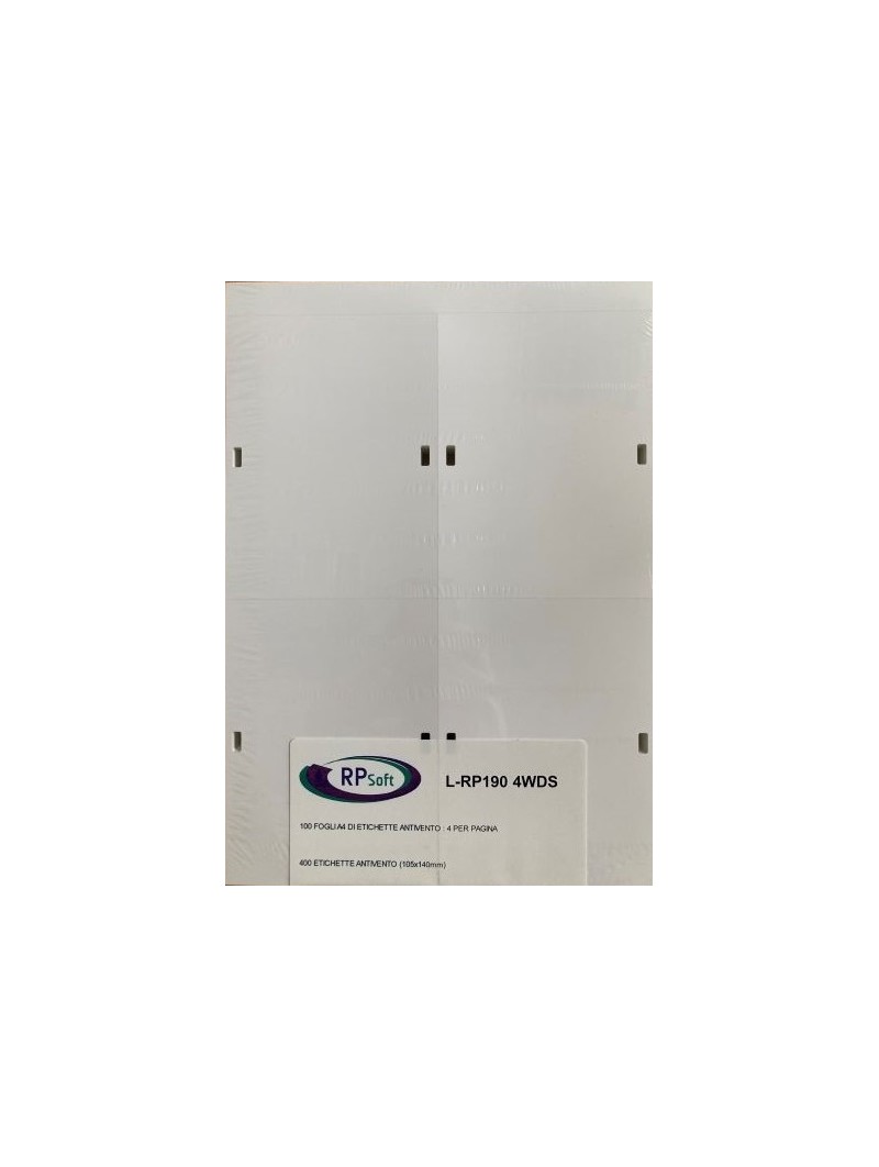 Etichette con foro 105x140mm - 190 µ